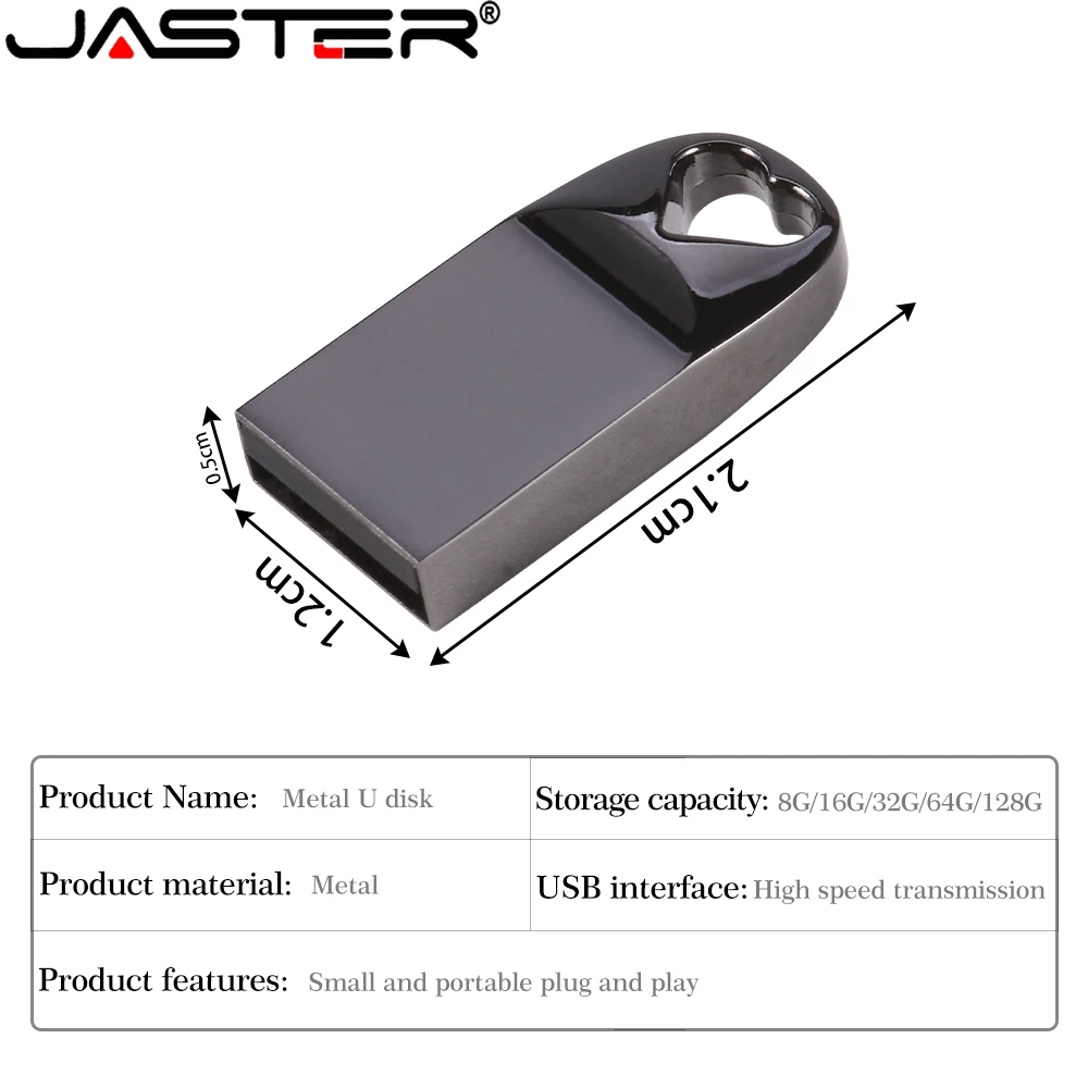 JASTER Нов Мини USB 2.0 Флаш памет 8 GB 16 GB Метален Стил 32 GB 64 GB Горещи Продажба Бизнес-Подаръци Носят Със себе си Навсякъде Ключодържател5