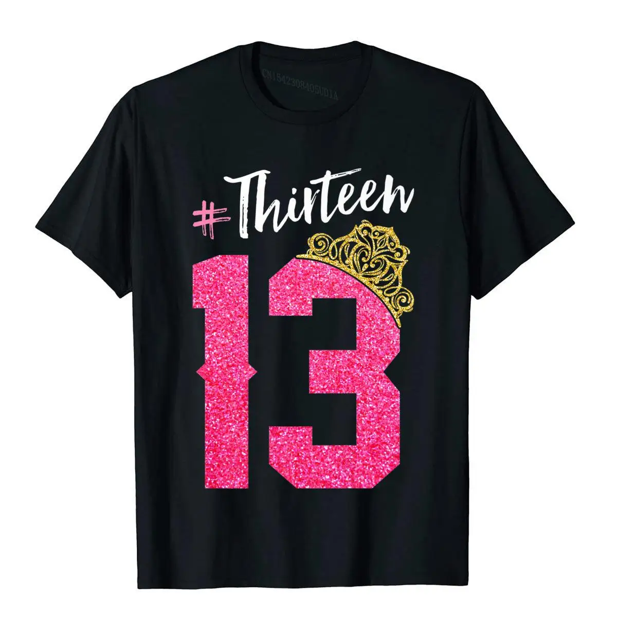 13 Години Официален Тийнейджър 13th Birthday Girls Премия Тениска С Имуществена Принтом Тениски Памучни Блузи Ризи За Мъже Индивидуално0