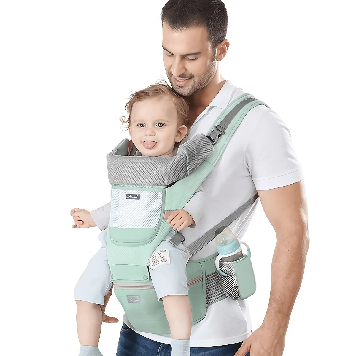 Детска переноска от висококачествен чист памук - удобно носене на вашето бебе 0-36 месеца!1
