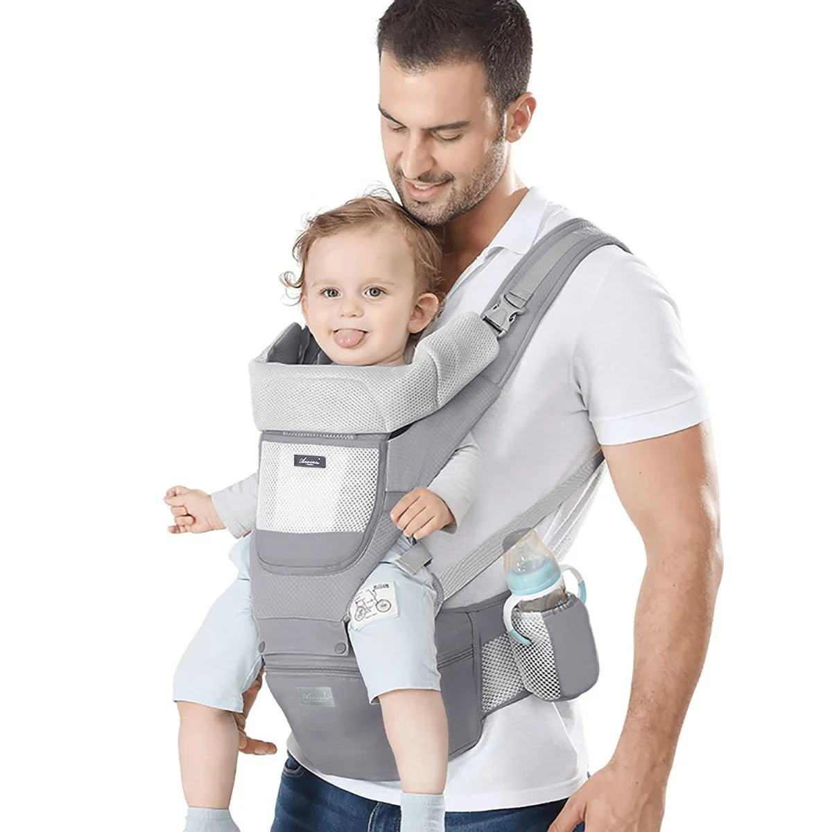 Детска переноска от висококачествен чист памук - удобно носене на вашето бебе 0-36 месеца!2