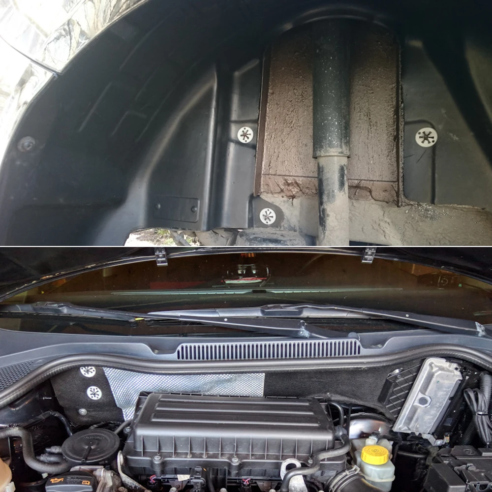 За VW Caddy 2K 2004 - 2013 2014 2015 2016 Автомобилни затягаща звездообразные шайби Тампон върху накладку Определя ремкомплект Плъзгаща скоба за Блокиране на5