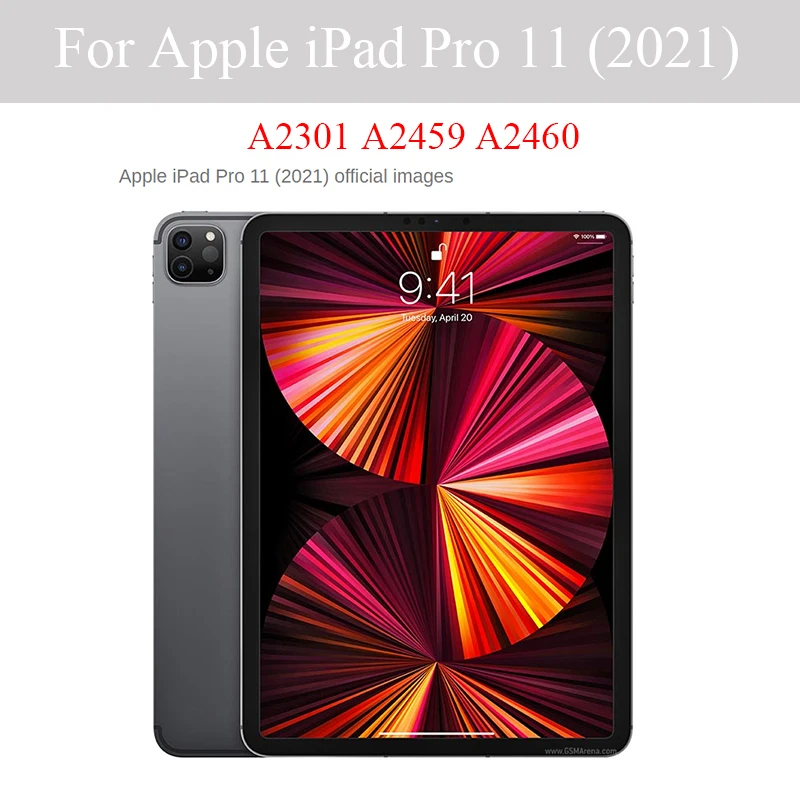 Калъф за Apple iPad Pro 11 2021 Калъф Flip Калъф за таблет Кожена Интелигентни Магнитна Поставка Калъф за PC Делото за A2377 A2459 A23015