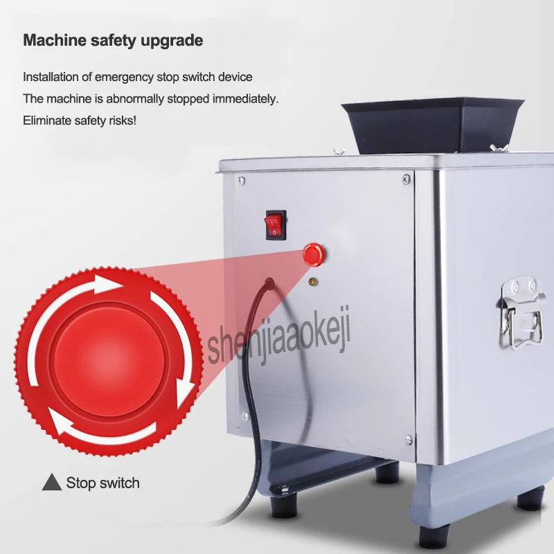 Нова актуализирана електрическа мелачка за нарязване на месо от Домашни автоматична машина за рязане на зеленчуци Търговска машина за нарязване на риба3