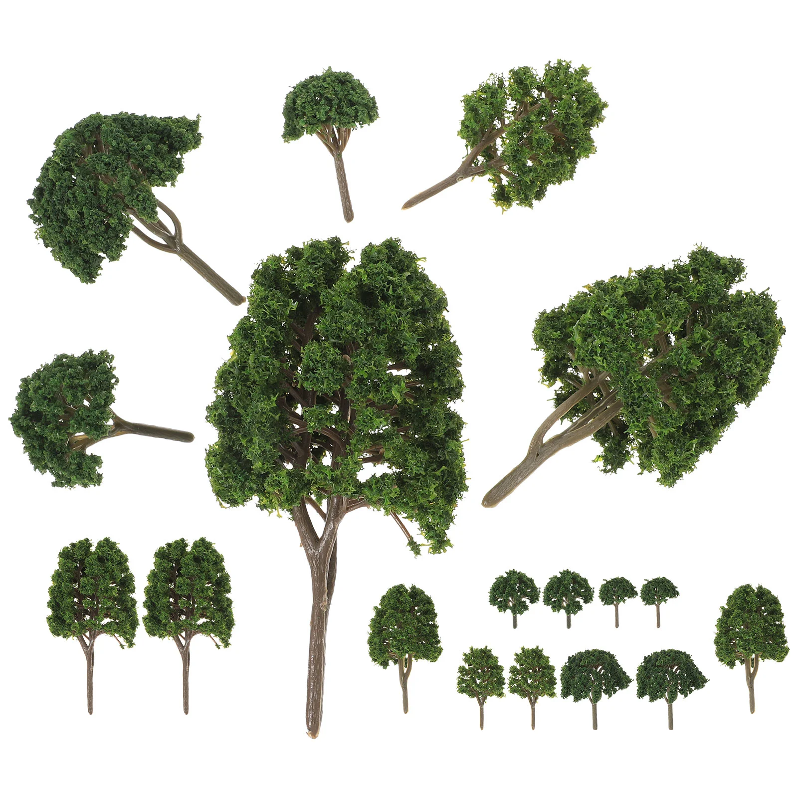 Имитация на микро-пейзаж, дърво, мини-модел, дървета, декор, зелени пейзажи, изкуствени3