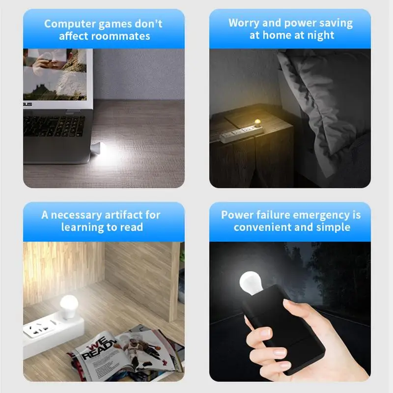 Преносим Plug лека нощ Компактен USB-осветителни Тела за Нощно спестяване на енергия За Детска Спални, Баня, Детска, Антре Стълби Кухня1