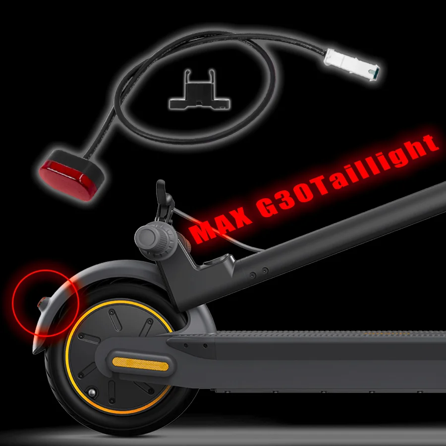 12 бр. Електрически Скутер Спирачка Задна Светлина За Segway Ninebot Max G30 KickScooter Задна Светлина Предупреждение За Сигурност Стоп-Сигнал3
