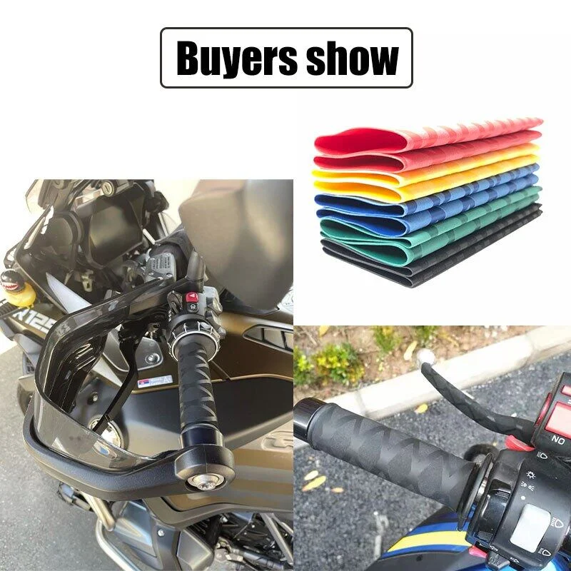 2 бр. мотоциклетът нескользящая свиване гумена дръжка, ръкавица, волан, универсален мотор за мотокрос, аксесоари за мотоциклети, 5 цвята3