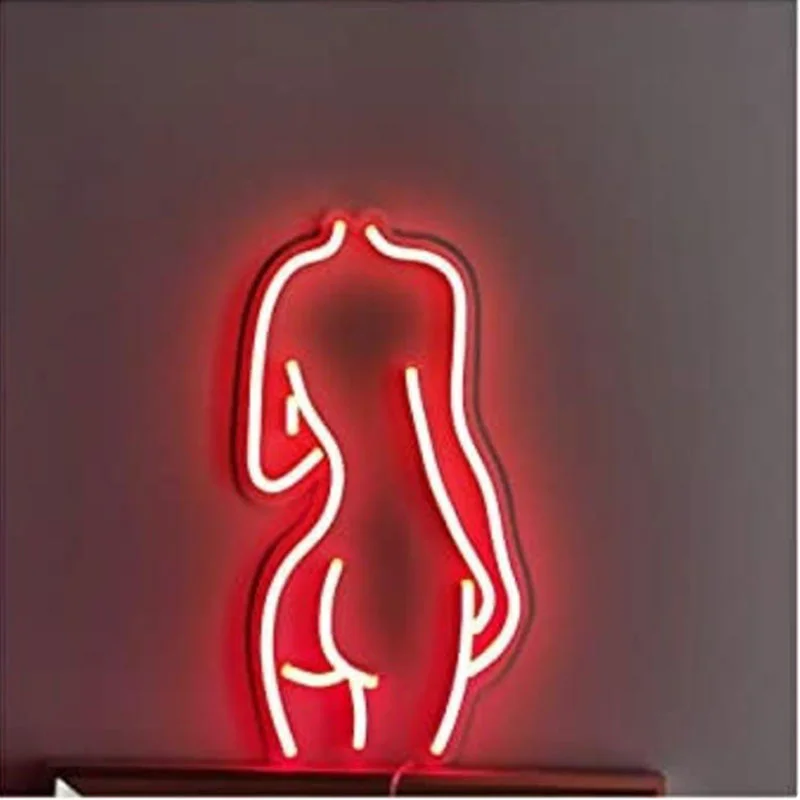 OHANEONK, неонови светлини за голи момичета, секси дамски led неонови светлини 12, артистична декорация за офис стая, монтиран на стената знак спални3