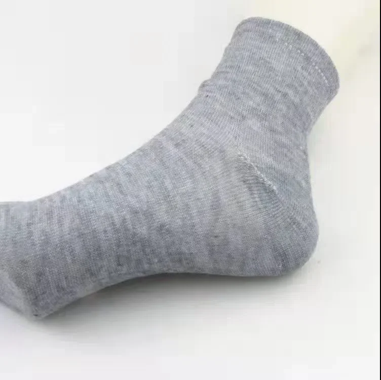 Продажба на едро, 10 чифта едноцветни женските чорапи със средна дължина, пролет-лято дишащи мъжки чорапи със средна дължина, спортни чорапи с къс ръкав2