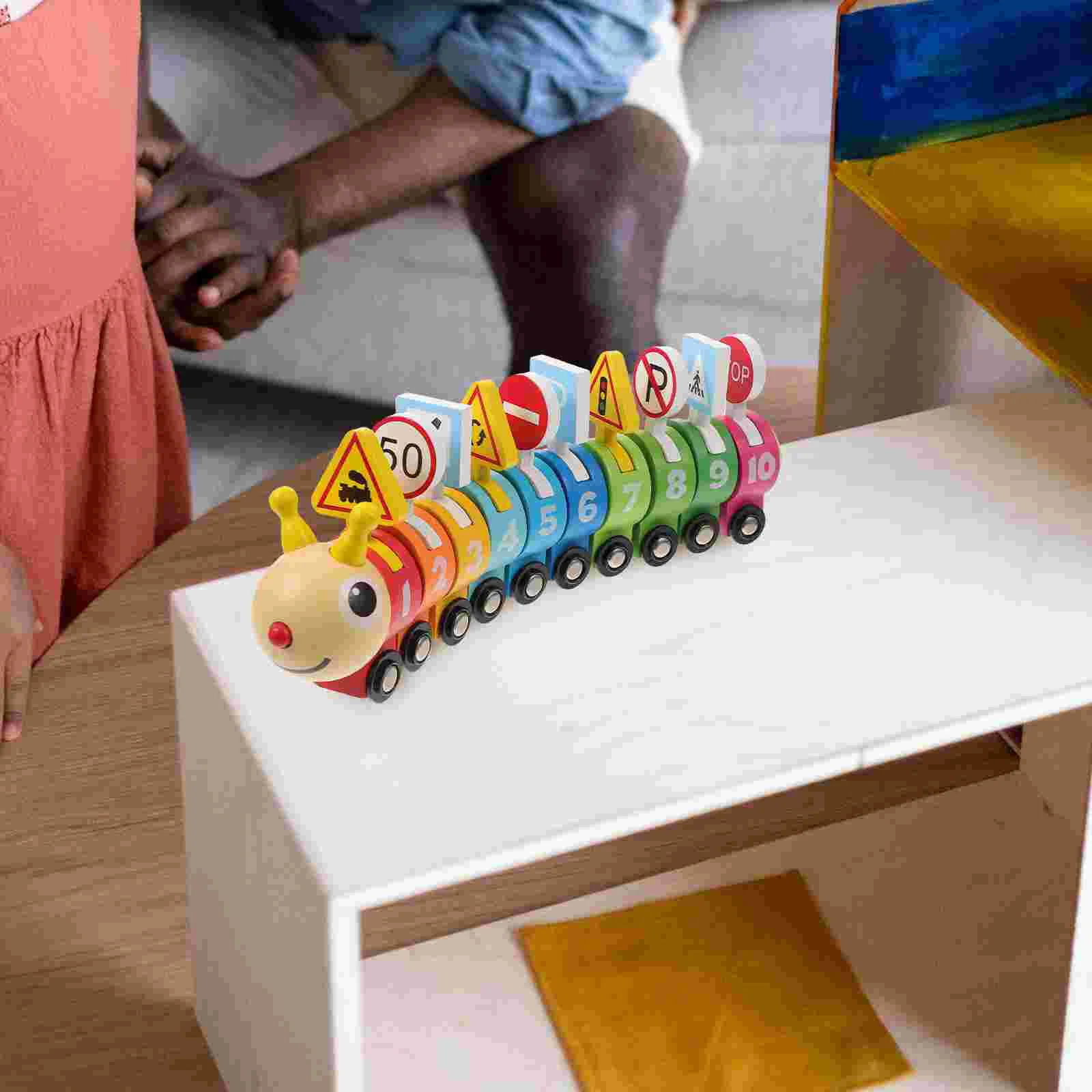 Детски играчки за ранното развитие, мини-влак, наклоняющийся инструмент, wooden дете1