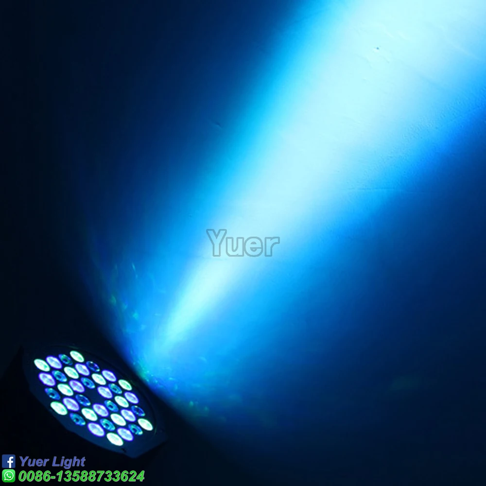 LED Плосък Номинална Лампа 36x3 W RGB Цветно Осветление Стробоскоп DMX512 Контролер За DJ Диско Музика Вечер на Дансинга Бар С Led Лампа5