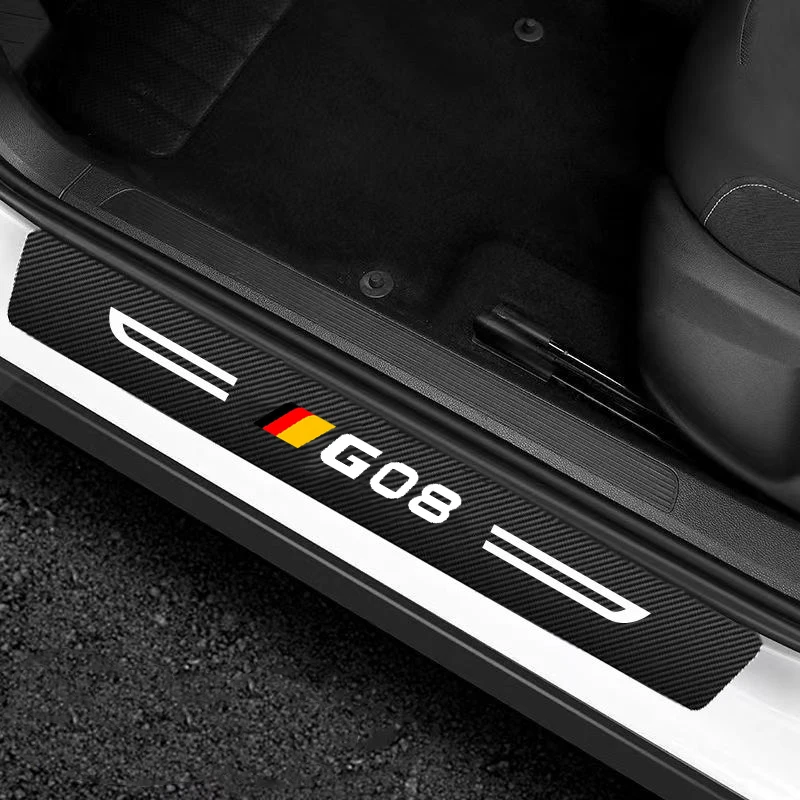 Етикети към праг на задния багажник за BMW G08 иконата на вратата, на прага на колата стикер със защита от надраскване чехъл драскотини декор лента от вътрешната лента4