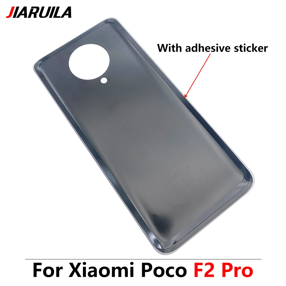 Нова Задна със Стъклен Капак, За Xiaomi Mi Poco F2 Pro и F2 Pro Корпус на Отделението за батерията на Задния Капак на Отделението за батерията Със Самозалепваща СТИКЕР3