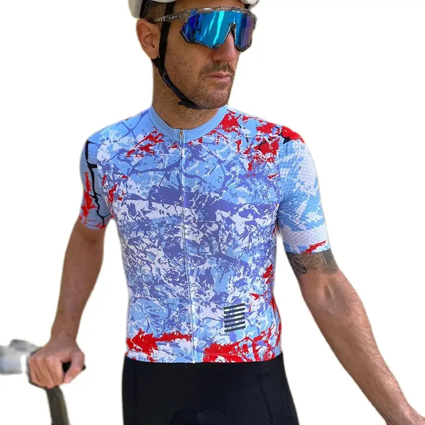 Ykywbike Велосипедна фланелка с къс ръкав, мъжки летни дрехи за планински велосипеди, състезателна велосипедна облекло Мтб, риза ограничена серия1