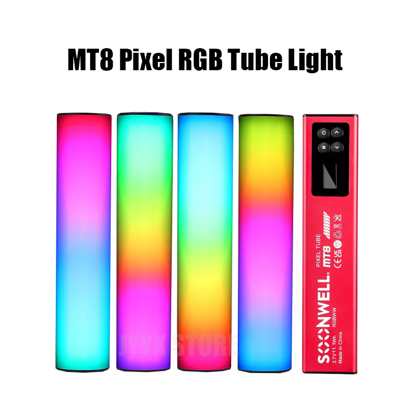 SOONWELL MT8 Pixel RGB Tube Light Stick 5000 ма с пиксельными ефекти FX Осветление за фотография Stuido Video Lighting Палки0