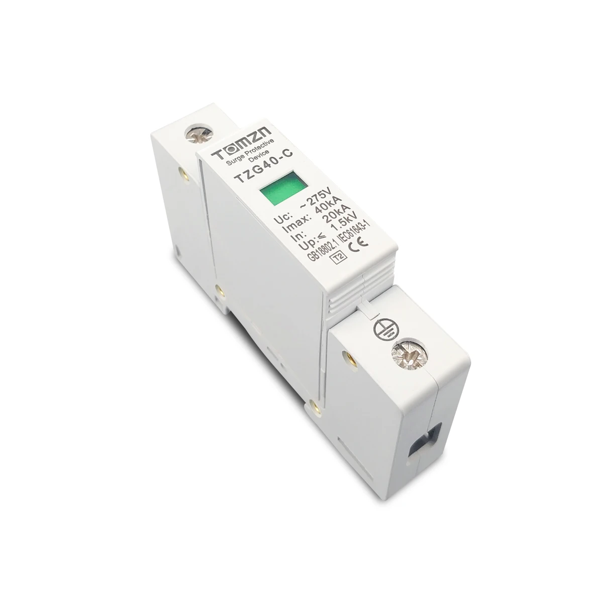 AC SPD 1P 20KA 40KA 60KA, защита от пренапрежение за дома, защитно низковольтное битово устройство 275 от 385 В1