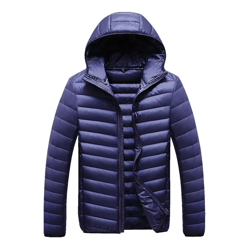 Мъжки зимни новост 2021, лека упаковываемая naka яке, за мъже есенна мода тънка яке с качулка, палто, по-големи размери, ежедневни маркови якета3