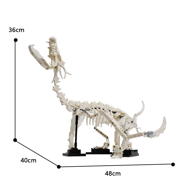 MOC 21320 Ископаемый Дракон Скелет Мозазавра Набор от Градивни Блокове Динозавър 