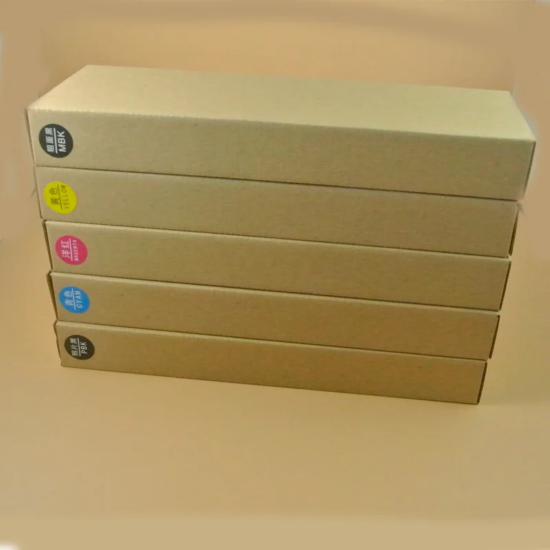 Висококачествени многократна употреба касети с мастило за Epson Stylus pro 9700 7700, 5 цвята/комплект0