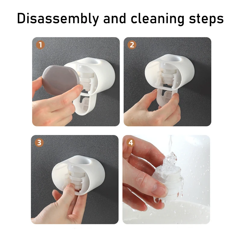 Автоматично опаковка на паста за зъби Аксесоари за баня Притежателя на четка за зъби за домашна баня Опаковка на крем Дропшиппинг3