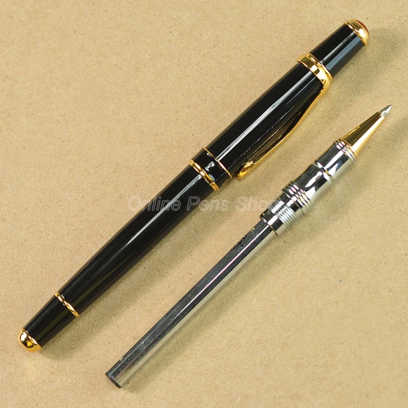 Химикалка химикалка с метален валяк Duke Black & Golden Професионална писалка за писане DRP0071