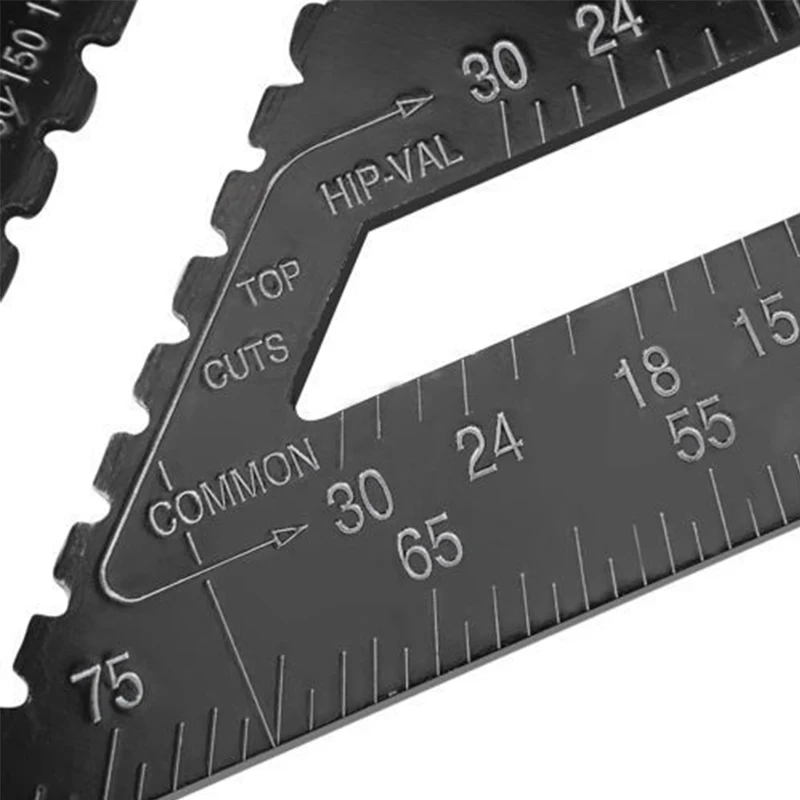 7/12 Инчов ъглова гама от метрического имперски алуминиева сплав триъгълна измерване на състав за работа с дърво Скорост на Квадратен транспортир с триъгълен ъгъл4