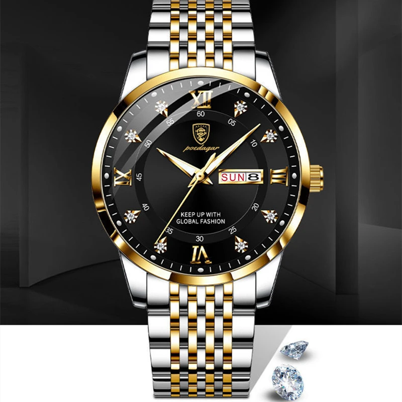 2022 най-добрата марка за Луксозни модни часовници за водолази, мъжки водоустойчив часовник с дата, спортни часовници, мъжки кварцов часовник Relogio Masculino0