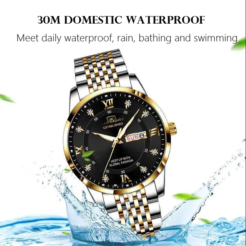 2022 най-добрата марка за Луксозни модни часовници за водолази, мъжки водоустойчив часовник с дата, спортни часовници, мъжки кварцов часовник Relogio Masculino1