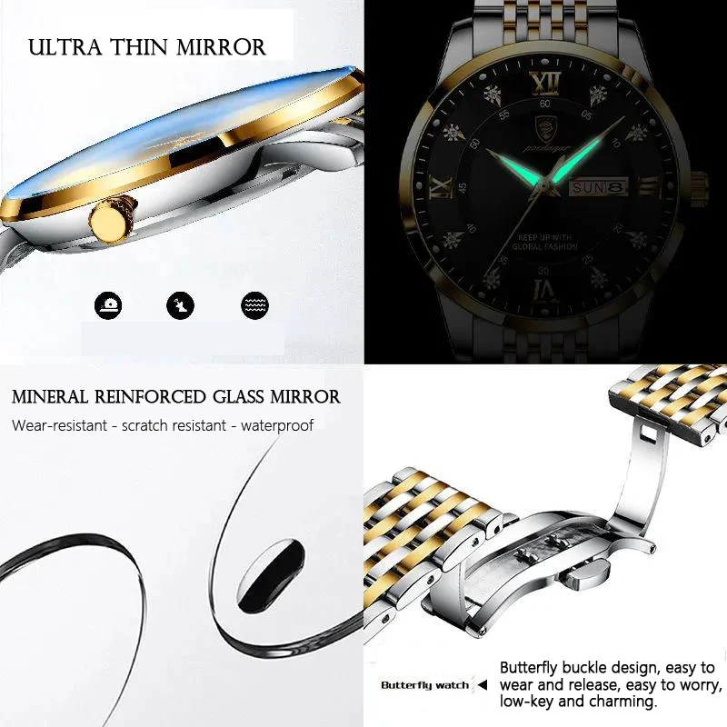 2022 най-добрата марка за Луксозни модни часовници за водолази, мъжки водоустойчив часовник с дата, спортни часовници, мъжки кварцов часовник Relogio Masculino4