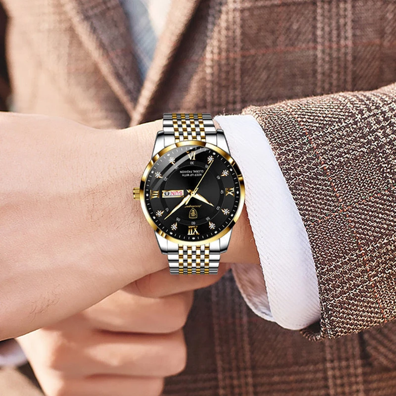2022 най-добрата марка за Луксозни модни часовници за водолази, мъжки водоустойчив часовник с дата, спортни часовници, мъжки кварцов часовник Relogio Masculino5