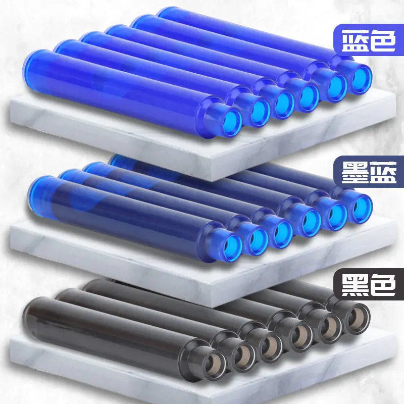 10шт 3,4 мм Чернильная дръжка за зареждане стираемых черни, сини касети с мастило за автоматична писалка за оправяне на дръжки Канцеларски материали, ученически пособия2