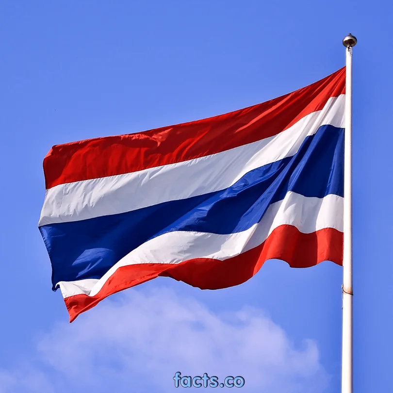Вълна 90x150 см, флаг на Кралство Тайланд, флаг Тайланд, банер4