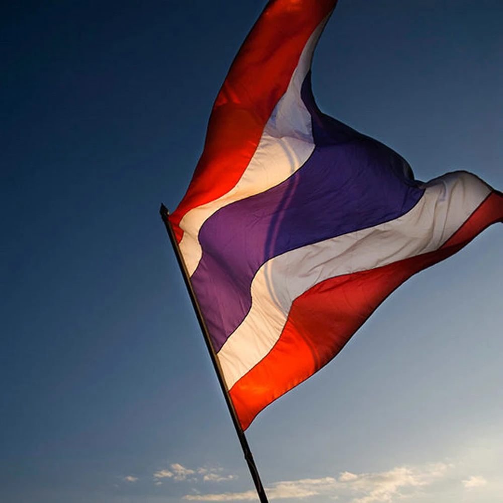 Вълна 90x150 см, флаг на Кралство Тайланд, флаг Тайланд, банер5