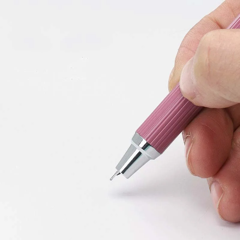 Луксозна писалка, метална чернильная дръжка прибиращ се EF / F съвет, розово конвертор, пълнител, канцеларски материали, за бизнес, учебни пособия4