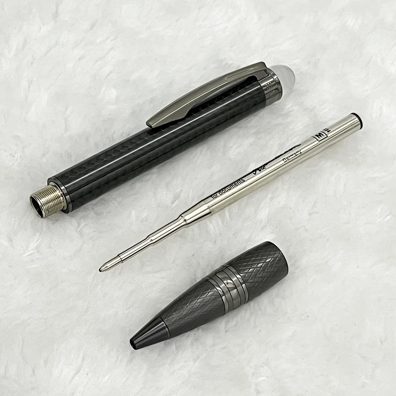 Луксозна химикалка химикалка-rollerball от въглеродни влакна MB Black с фонтан4
