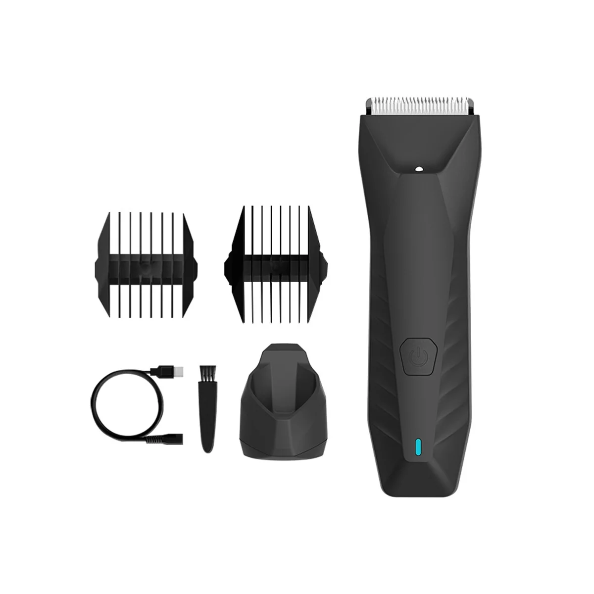 Електрически тример за коса, led самобръсначка за мъже, грижа за тялото, тример за косми в слабините и пубиса, сменное керамично острие3