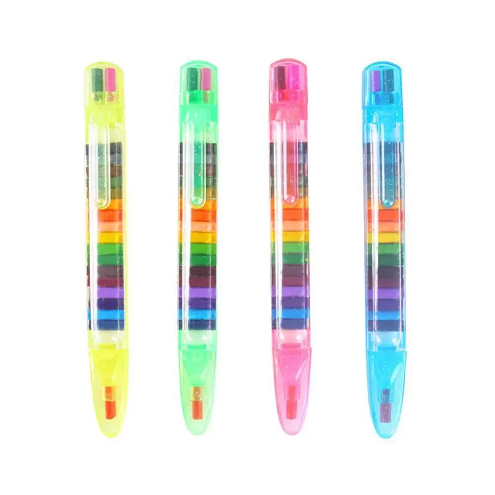 1 бр. креативни цветни моливи 20 цвята, студентски детска писалка за рисуване на графити, двигателят е с мазителна пастел, развитие играчка0
