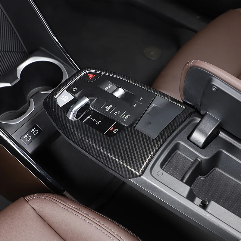 За BMW X1 IX1 U10 U11 2023-2024 Автомобили Панел на Централното Управление Декоративна Рамка Стикер ABS, изработени От Въглеродни Влакна Аксесоари За Интериора3