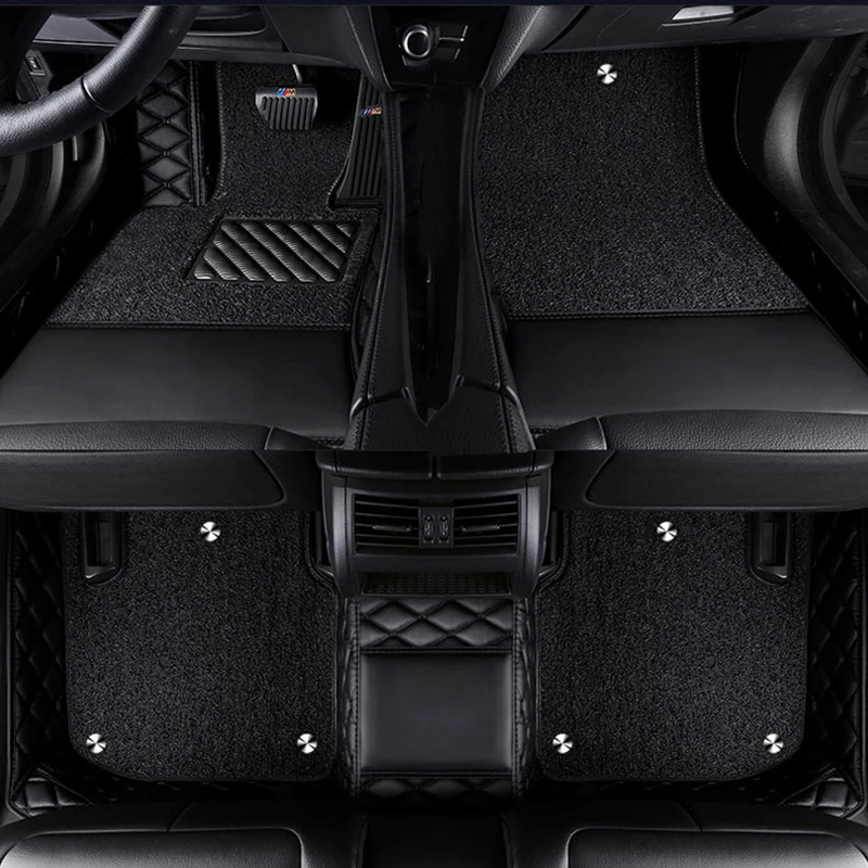 Обичай автомобилни стелки за Audi Audi Q7 2006-2015 6-местни детайли на интериора автоаксесоари двуетажни подвижни0