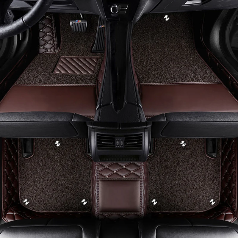 Обичай автомобилни стелки за Audi Audi Q7 2006-2015 6-местни детайли на интериора автоаксесоари двуетажни подвижни1