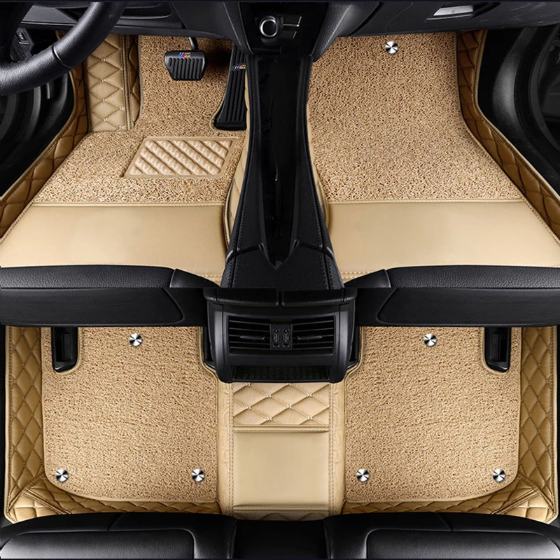 Обичай автомобилни стелки за Audi Audi Q7 2006-2015 6-местни детайли на интериора автоаксесоари двуетажни подвижни2