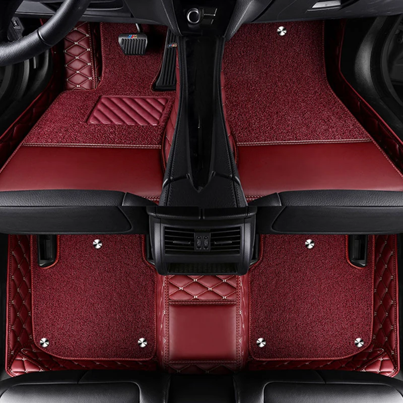 Обичай автомобилни стелки за Audi Audi Q7 2006-2015 6-местни детайли на интериора автоаксесоари двуетажни подвижни3