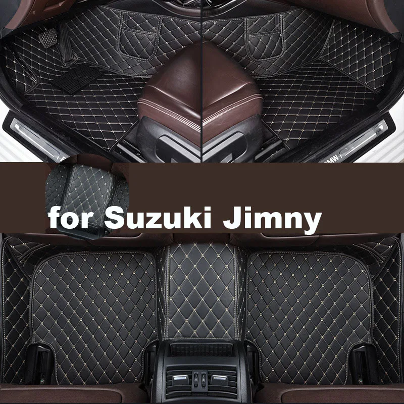 Autohome Автомобилни Постелки За Suzuki Jimny 2007-2017 Година Обновена Версия На Аксесоари За Краката Килими0