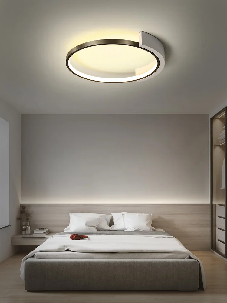 Led тавана лампа Модерна Проста спалня, кухня, трапезария, хол, кабинет, кръгло черно-бяло осветление за декорация на дома1