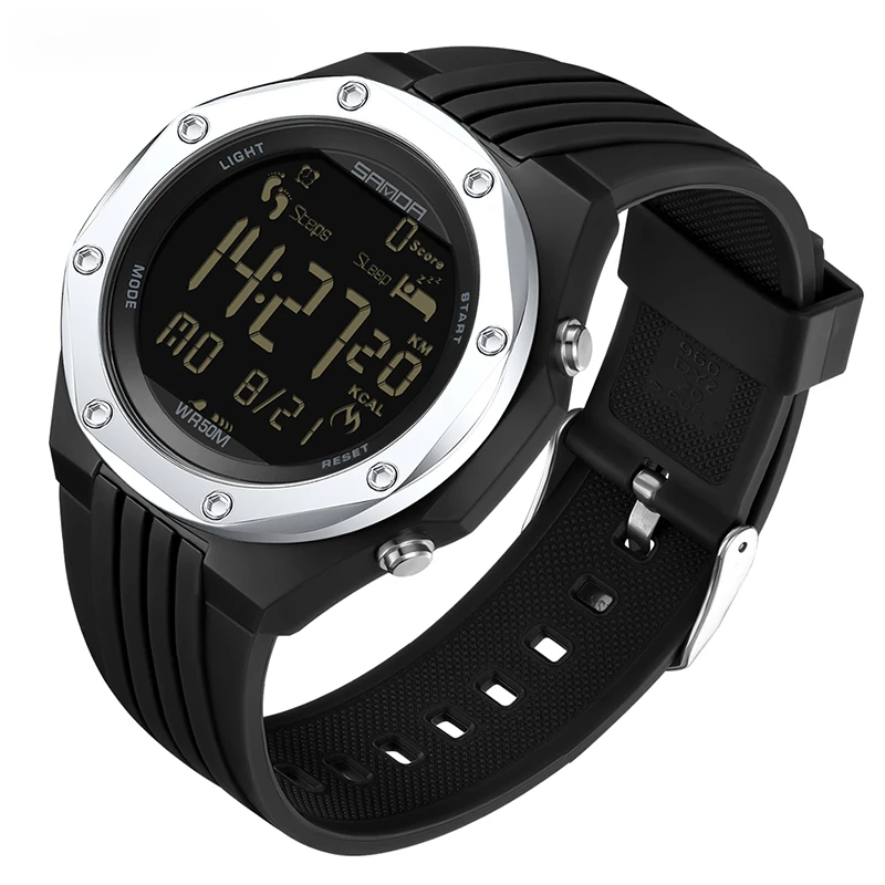 Нови многофункционални спортни часовници за мъже, led часовник с двойно време, военни електронни часовници, водоустойчиви мъжки часовници0
