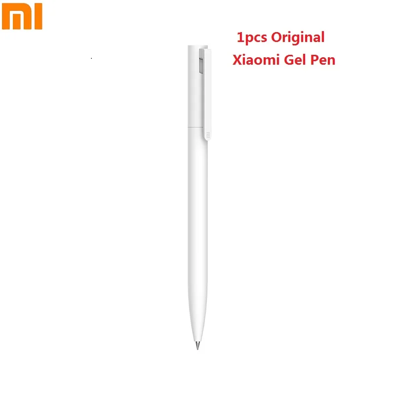Оригинални Гел Химикалки Xiaomi 0,5 мм Без Капачка Bullet Pen Black Pen Press Основната PREMEC Smooth Switzerland Зареждане MiKuni + Черно/Синьо Refil2