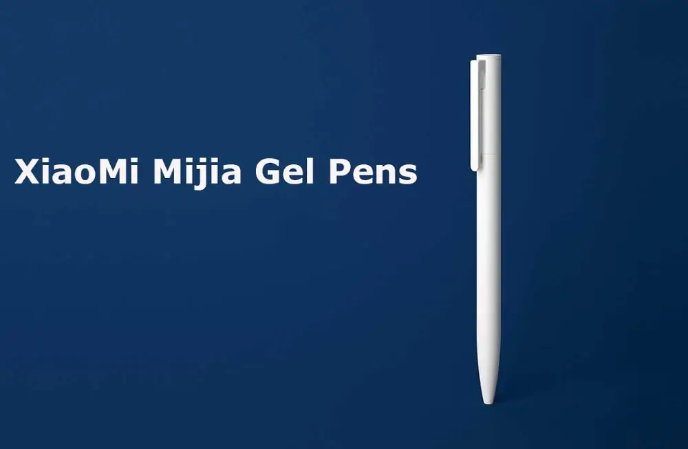Оригинални Гел Химикалки Xiaomi 0,5 мм Без Капачка Bullet Pen Black Pen Press Основната PREMEC Smooth Switzerland Зареждане MiKuni + Черно/Синьо Refil3
