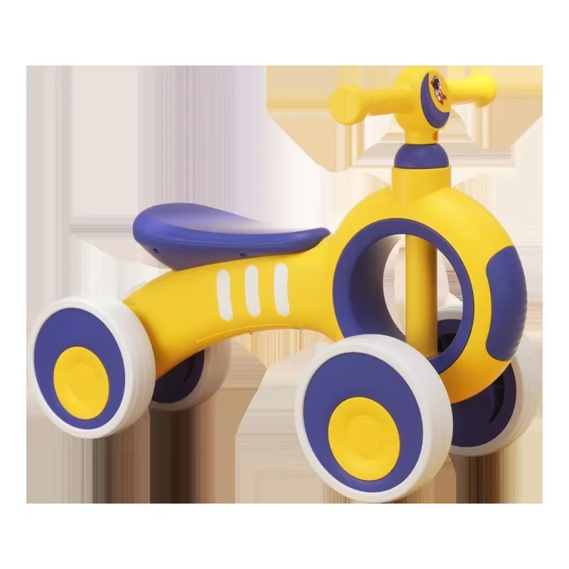 Детска балансировочная машина за деца 1-4 години без въртене на педалите, четырехколесный подвижен автомобил, скутер, подарък за момичета и момчета2