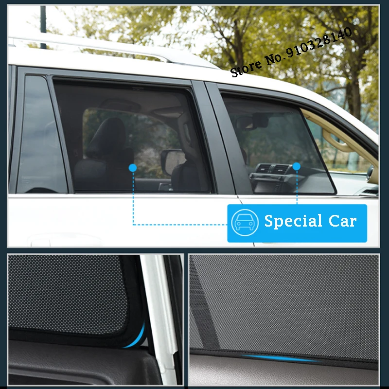 За Lincoln MKZ MKC MKX 2015 2016 2017 2018 2019 2020 Автомобилна Врата с UV-Защита на сенника Мрежест Щит Странично Прозорец Слънцезащитен Блок Завеса1