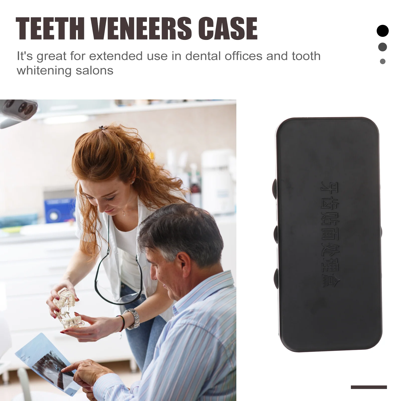 Контейнер за съхранение на зъбен фурнир с няколко слота Кутия за поставяне на зъбни протези Кутия за зъбен фурнир1